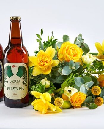 Forårsblomster og Øl – Festlig Gavepakke til Fejring